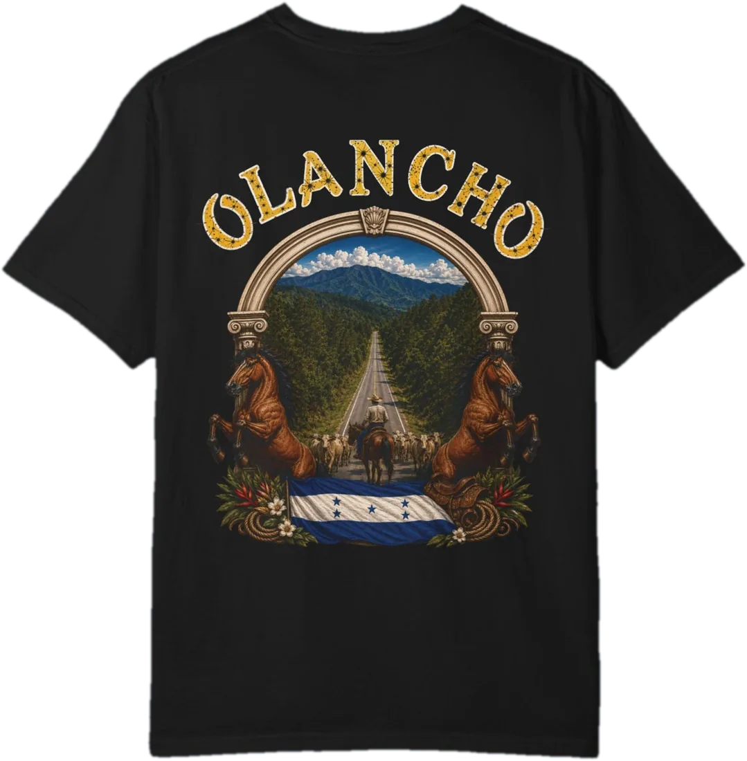 Espalda de la camiseta Olancho