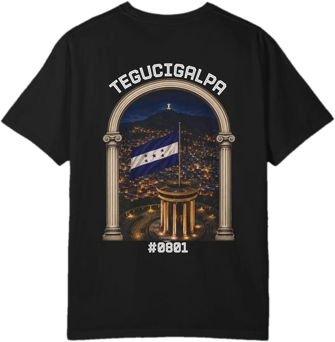 Espalda de la camiseta Tegucigalpa